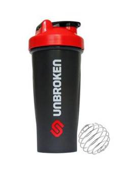 Shaker BlenderBottle x UNBROKEN 820 ml czarno - czerwony