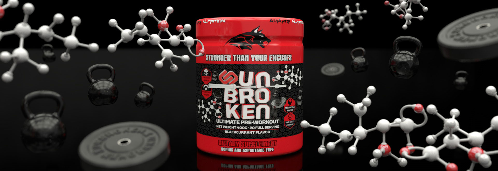 Przedtreningówka UNBROKEN by Amarok Nutrition