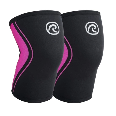 2x Rehband Rx Knee Sleeve 5mm Black - Pink