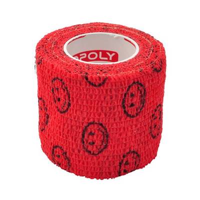  Copoly Cohesive Tape 5 cm Red Smile