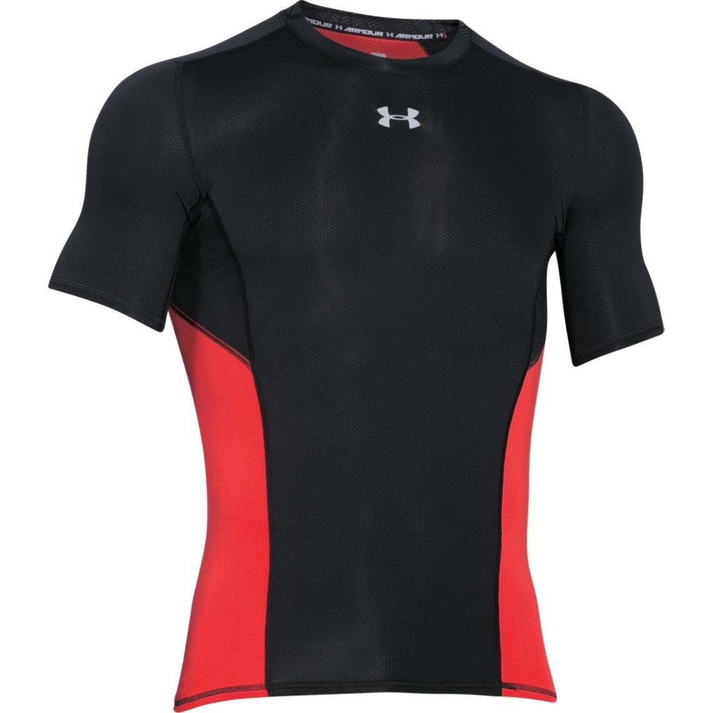 Koszulka Under Armour CoolSwitch Compression Black Red, training clothes \  T-shirts Sale