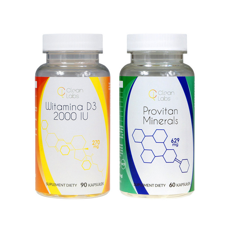 Clean Labs Supplement Set - Vitamin D3 + Provitan Minerals