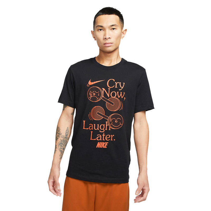 Men's Training T-Shirt Nike Dri-FIT Cry Now, Laugh Later 