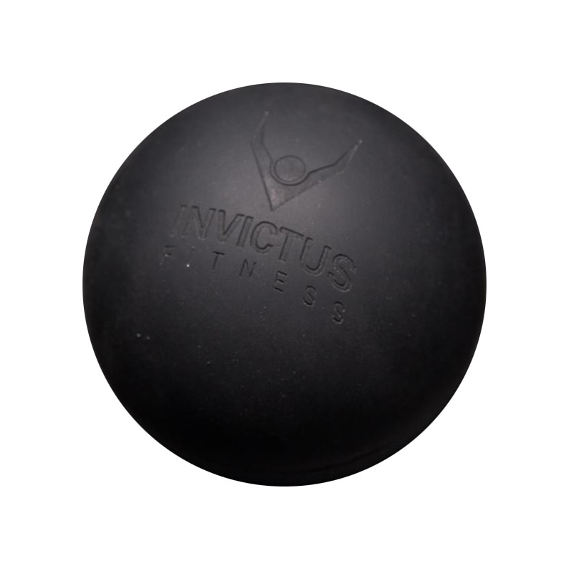 Piłka lacrosse Invictus Fitness 50 mm czarna