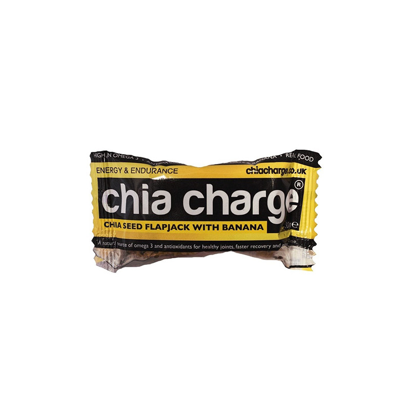 Small Chia Charge Flapjack Energy Bar BANANA Flavour