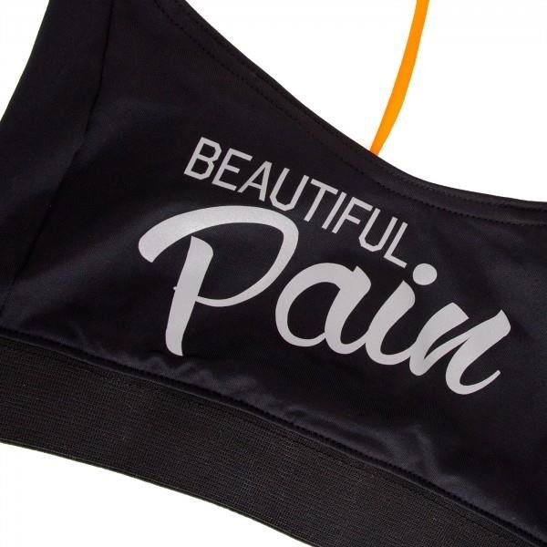 Stanik Wake Up And Squat BRA TOP Pain Black  Silver