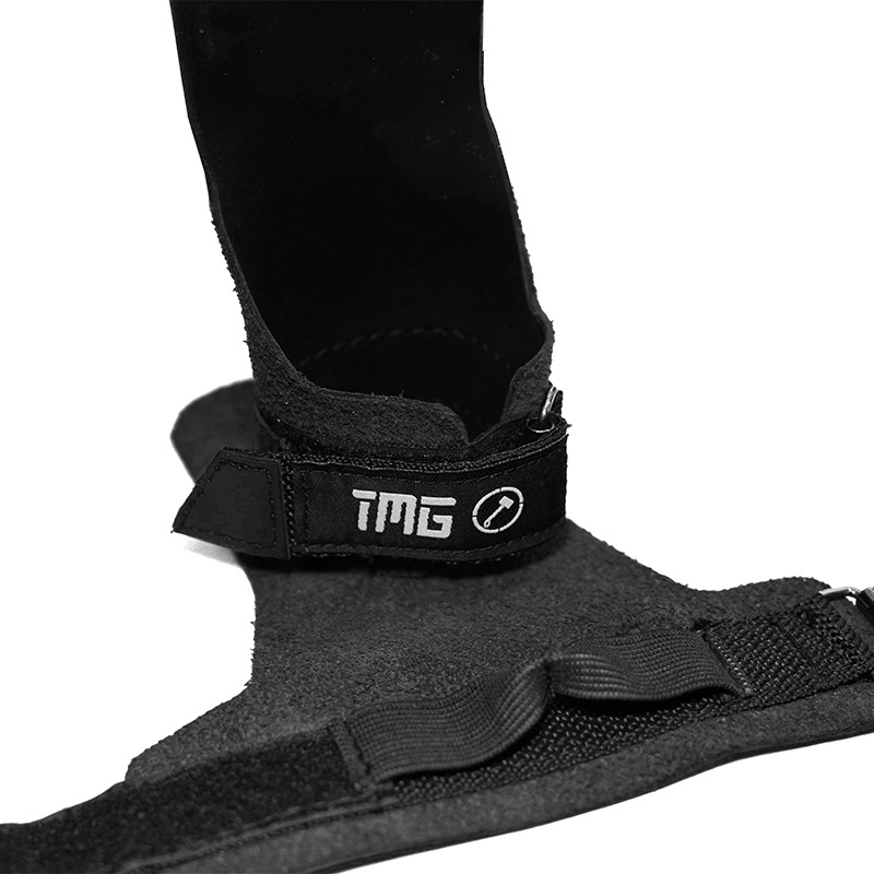 TMG Premium Leather Grips Black