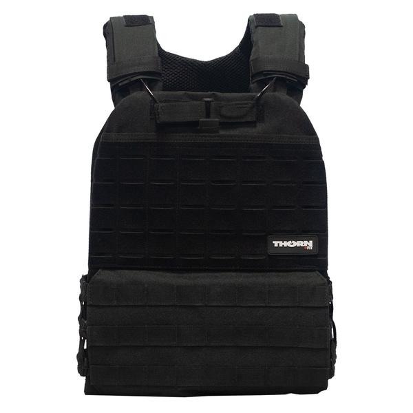 Tactical Vest Set Thorn Fit BLACK + Set of Thorn Fit Plates [Murph Man 20lbs / 9 kg]