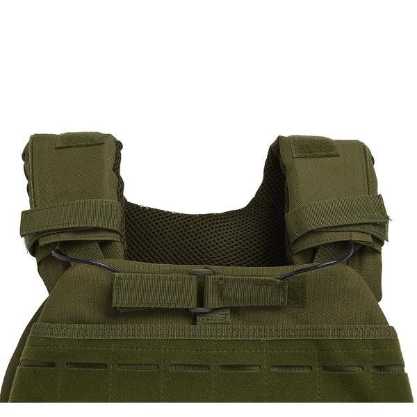 Tactical Vest Set Thorn Fit GREEN + Set of Thorn Fit Plates [Murph Man 20lbs / 9 kg]