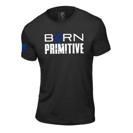 Born Primitive Honor The Fallen T-shirt (Thin Blue Line Police Edition) 