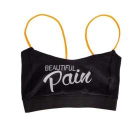 Stanik Wake Up And Squat BRA TOP Pain Black  Silver