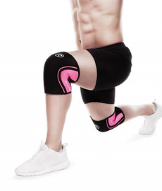 2x Rehband Rx Knee Sleeve 5mm Black - Pink