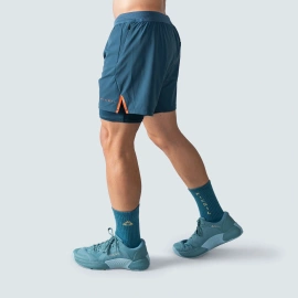 Spodenki męskie Picsil Performance Shorts 2 w 1 AW25 Niebieskie