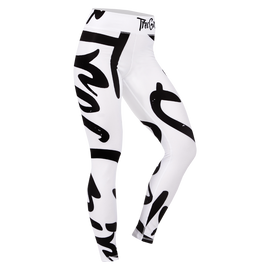 Legginsy damskie Trec Girl 12 biało-czarne