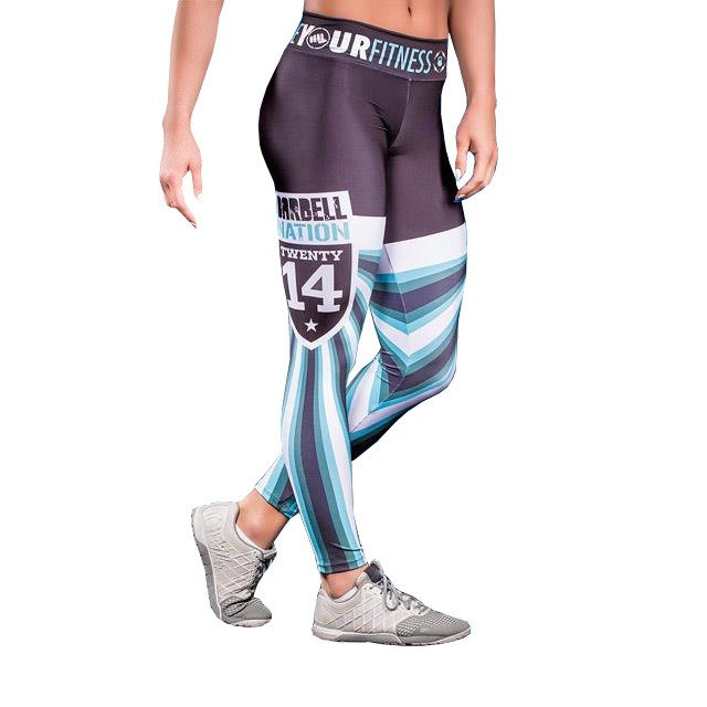 Legginsy Damskie Barbell WOD Stripes Style