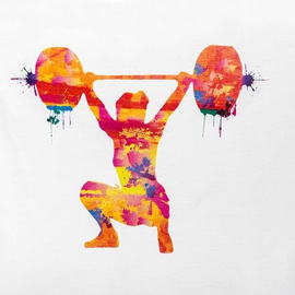 Tank Top damski Barbell Nation snatch biały