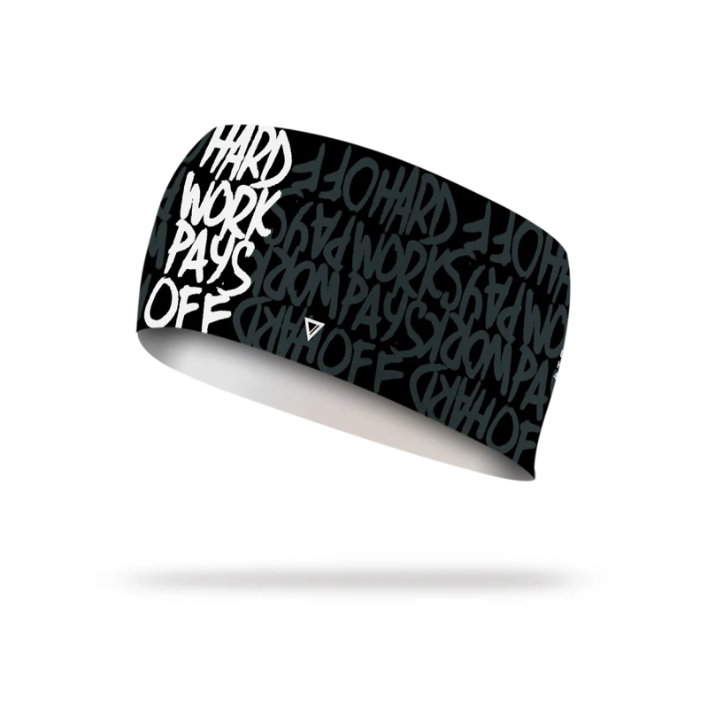 Lithe Apparel Hard Work Pays Off 21 black headband