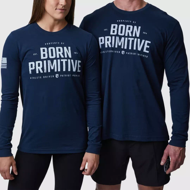 Long Sleeve Unisex Born Primitive Property Of Born Primitive 