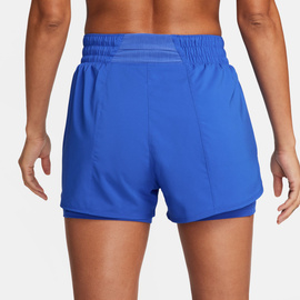 Spodenki Damskie Nike One 2 w 1 Dri-FIT 7,5 cm Niebieskie