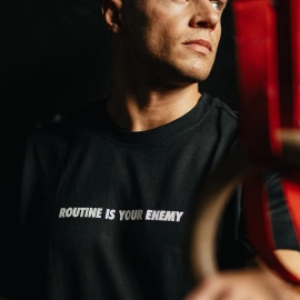 Koszulka Męska Unbroken RAW Oversize - Czarna