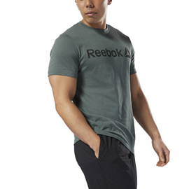 Koszulka Męska Reebok CrossFit Linear Read Zielona