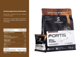 Odżywka białkowa FortisGO - Czekolada - 525g