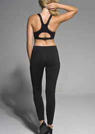 Legginsy Damskie GYM HERO MESH Czarne