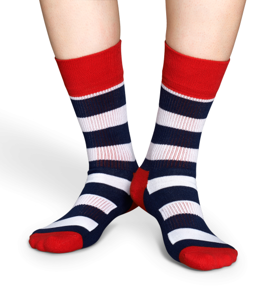 Skarpety Happy Socks Athlethic White Stripes