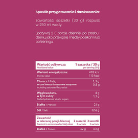 Odżywka białkowa FortisGO - Liczi / granat - 510g