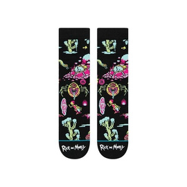 Skarpety Stance Socks Foundation Crash Landing (Rick and Morty) Czarne