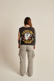 Crop Top Damski Caffeine & Weights