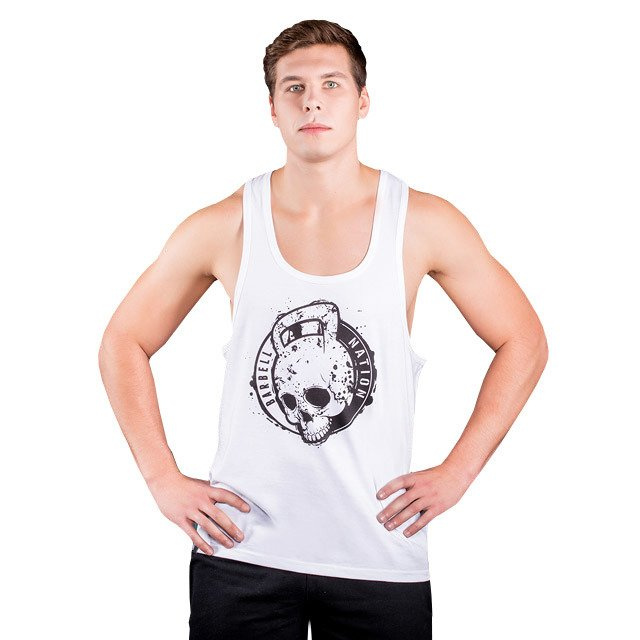 Tank Top męski Barbell Nation kettlebell skull men