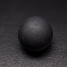 Piłka lacrosse Invictus Fitness 50 mm czarna
