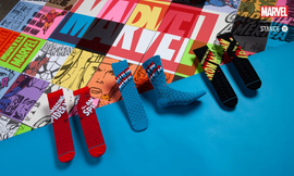 Skarpety Stance Foundation Iron Man Comic Szare