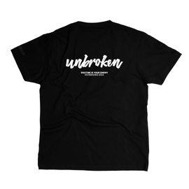 Koszulka Męska Unbroken Sketch Oversize - Czarna