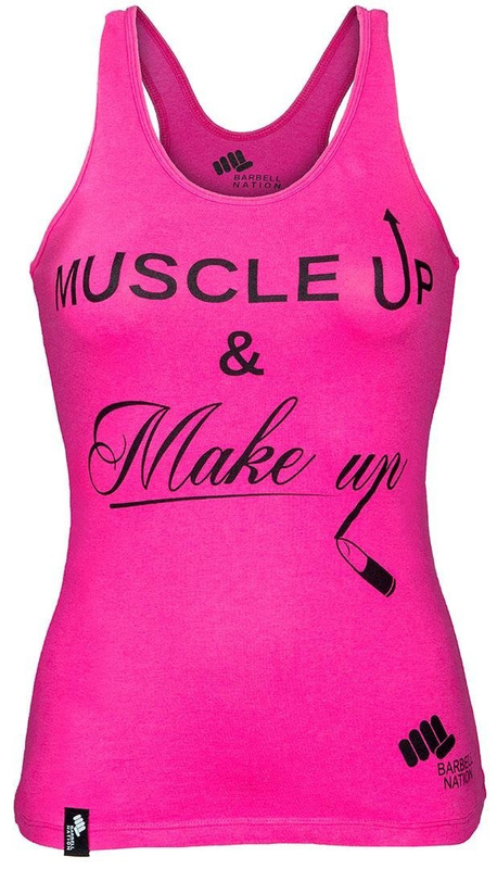 Tank Top Damski Barbell Nation Muscle Up  amp  Make Up