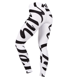 Legginsy damskie Trec Girl 12 biało-czarne