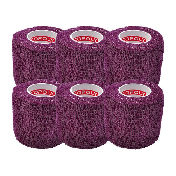 6x Copoly Cohesive Tape 5 cm Viollet