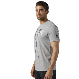 Koszulka Męska Reebok CrossFit Axe Graphic Szary Melanż