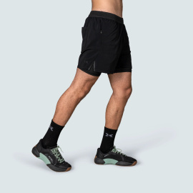 Shorts with Men's Premium 2 in 1 Compression Legging