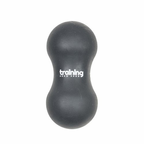 Piłka lacrosse podwójna Training Showroom Peanut Ball Massager 70 mm niebieska