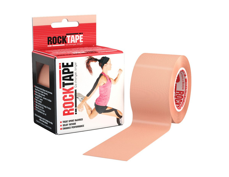 Taśma kinesio Rocktape 5 m moro