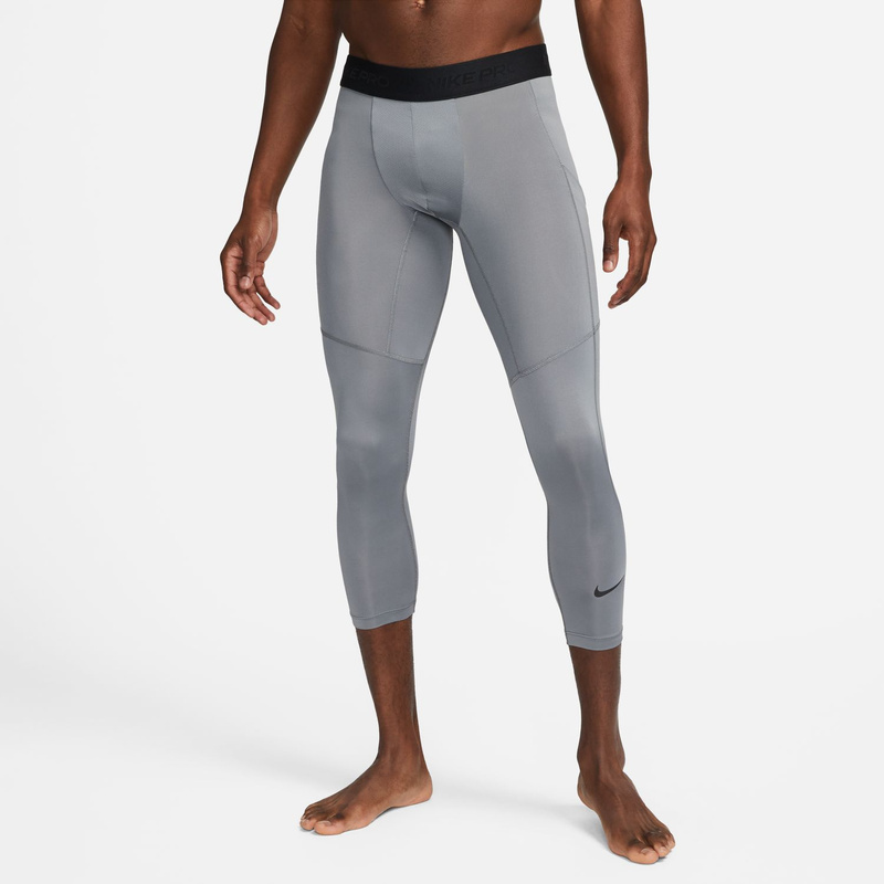 Legginsy Męskie Nike Pro 3/4 Dri-FIT Tights Szare