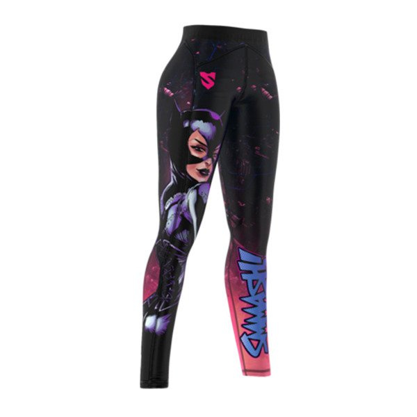 Legginsy Damskie SMMASH SPACECAT Multikolor