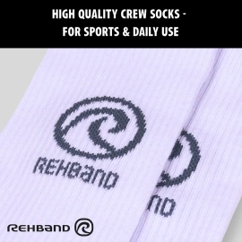 Skarpety Rehband RX Performance Crew Socks Białe (3-pak)