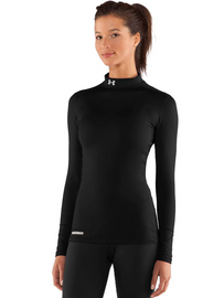 Longsleeve Damski Under Armour Coldgear Fitted Mock Black