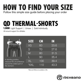 Spodenki Termiczne Rehband Thermal Lifting Shorts R3 1.5mm Czarne