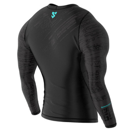 Longsleeve SMMASH Compression wallside czarno-niebieski