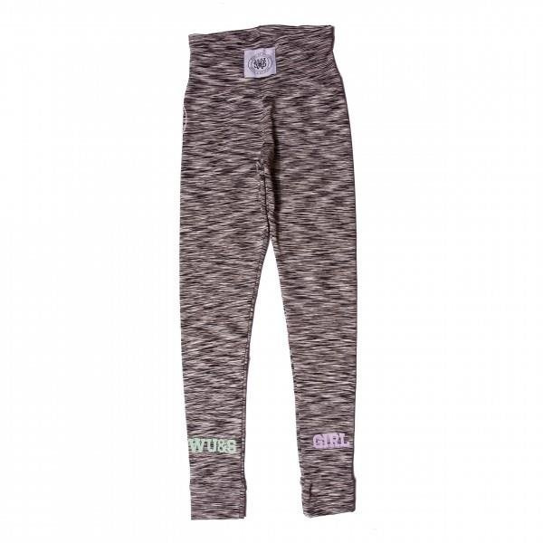 Legginsy damskie Wake Up And Squat girl pastels szare