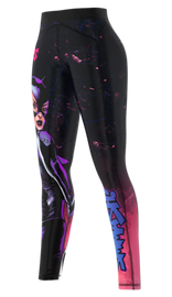 Legginsy Damskie SMMASH SPACECAT Multikolor